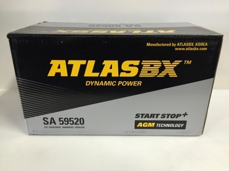 新品ATLAS BX SA595-20　AGMバッテリー　95Ah 　アイドリングストップ車